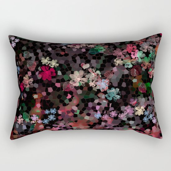 Flower mosaic Rectangular Pillow
