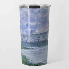 The Seine at Vetheuil by Claude Monet, 1880 Travel Mug