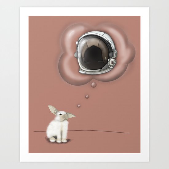 I Want To Be An Astronaut Art Print