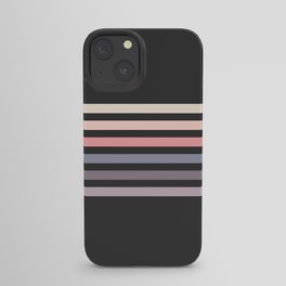 Minimal Muted Abstract Retro Stripes 70s Style - Toshitsune iPhone Case