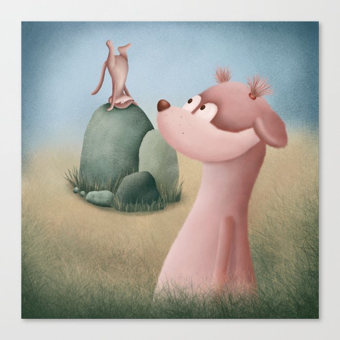 If you are lucky enough to find a weirdo never let them go Canvas Print