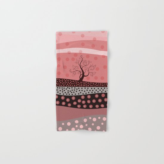 Marsala Landscape. Hand & Bath Towel