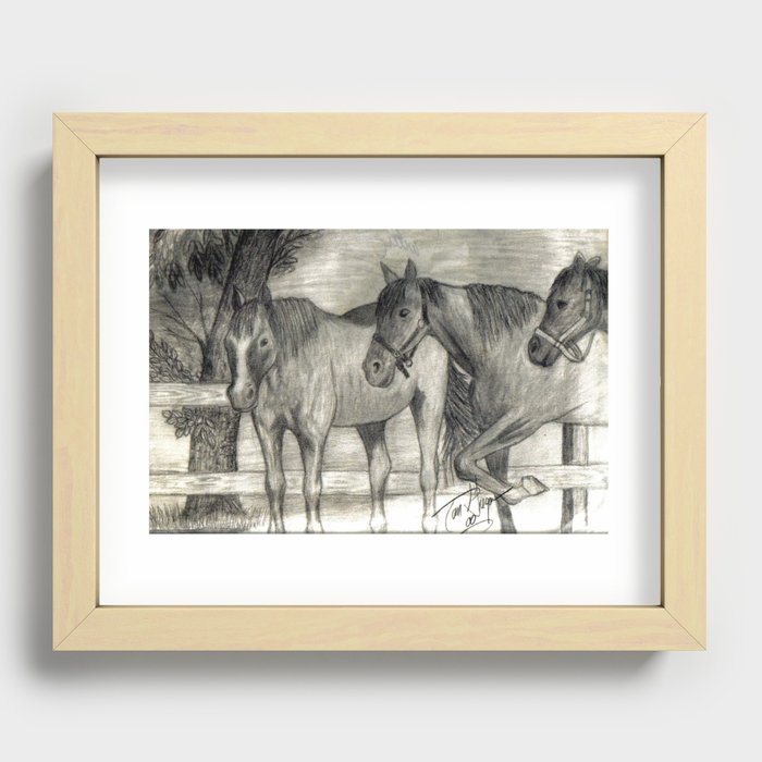 On the Ranch Recessed Framed Print