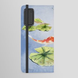 Koi Fish and Dragonfly  Android Wallet Case