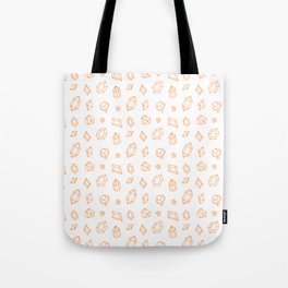 Orange Gems Pattern Tote Bag