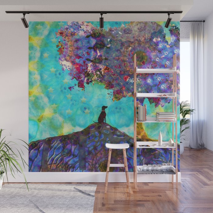 Tree Of Life Artwork - Dog Is Life - Sharon Cummings Wall Mural