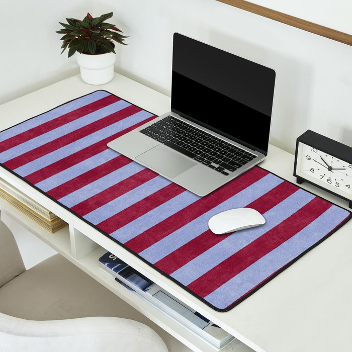 STRIPES - 005 - maroon and blue