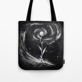 dark space flower Tote Bag