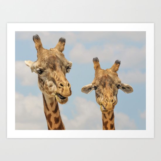 Giraffe Joe Art Print