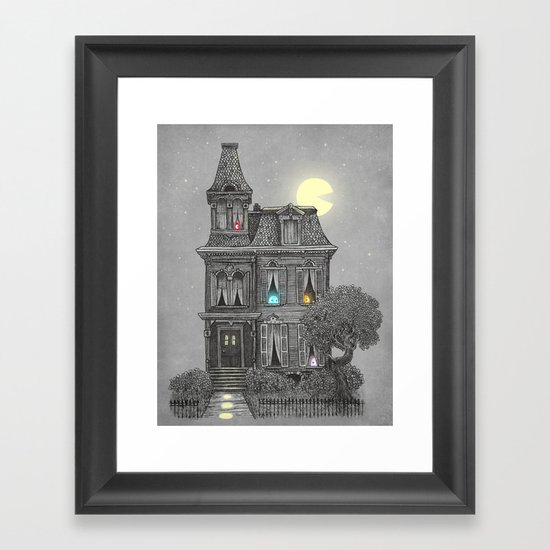 Haunted by the 80's Framed Art Print