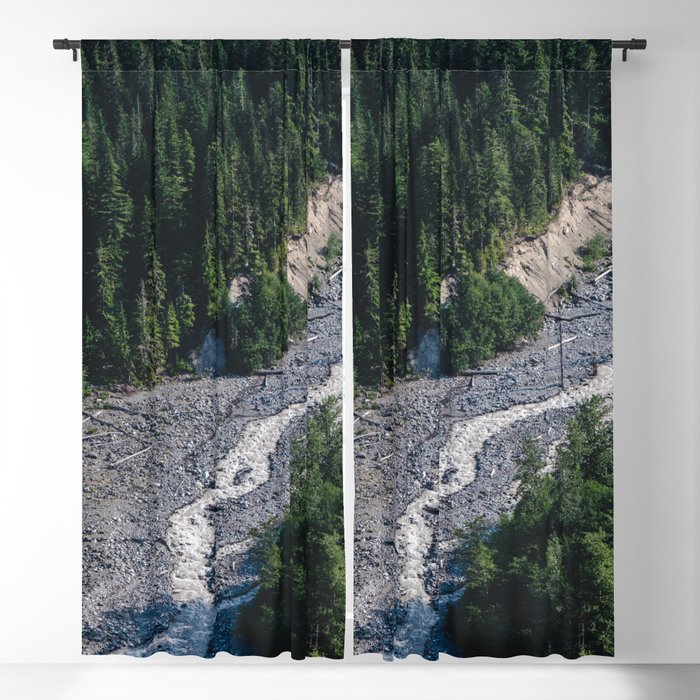 Mount Rainier National Park Blackout Curtain