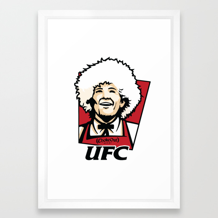 Ufc Kfc Khabib Nurmagomedov Framed Art Print By Albertobravo Society6