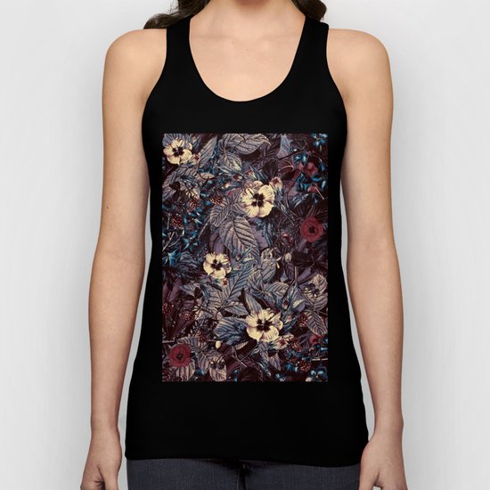 dark flowers Unisex Tank Top