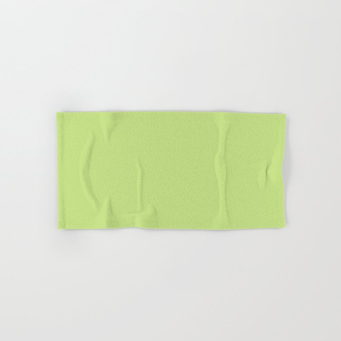 From The Crayon Box Yellow Green - Bright Green Solid Color / Accent Shade / Hue / All One Colour Hand & Bath Towel