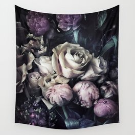 Roses and peonies vintage style Wall Tapestry