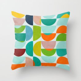 shapes abstract III Throw Pillow