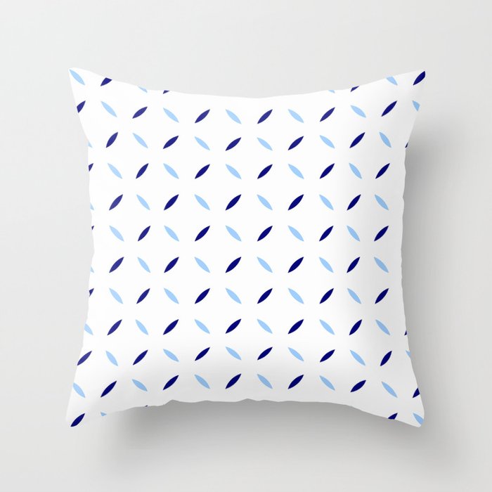 four lines 31 blue Throw Pillow
