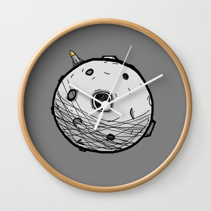 We got to the Moon Wall Clock