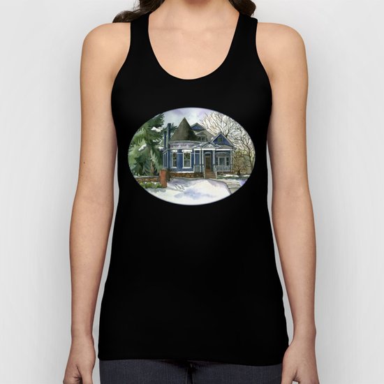Winter Blues Unisex Tank Top
