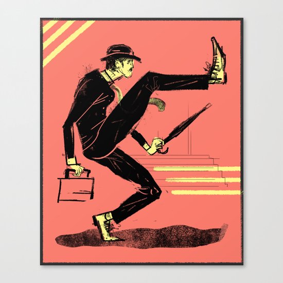 Silly Walk Canvas Print