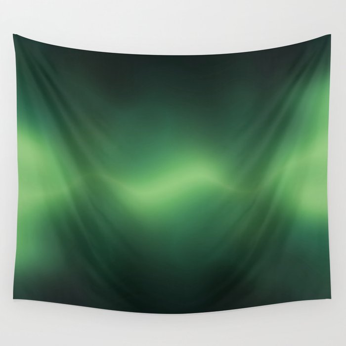 ACOUSTIC WAVES (GREEN) Wall Tapestry