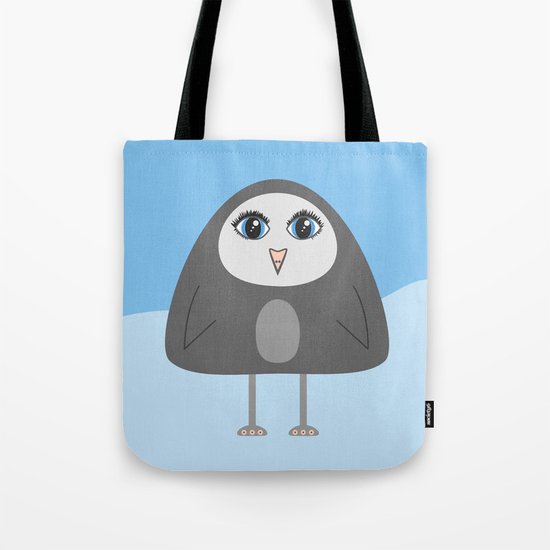 Cute Geometric Penguin Tote Bag