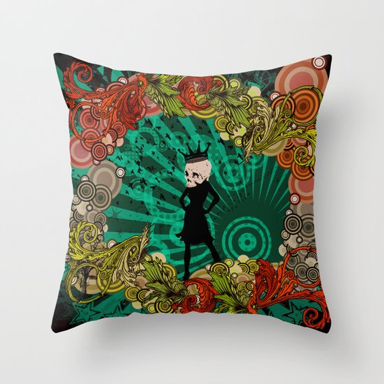 Party Devil Throw Pillow