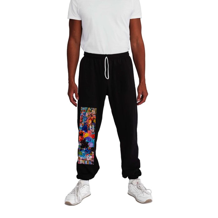 My Painter's Palette Colorful Abstract Art by Emmanuel Signorino Sweatpants