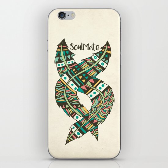 Soulmate Feathers iPhone & iPod Skin