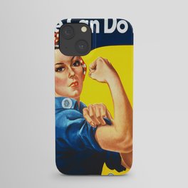 Vintage poster - Rosie the Riveter iPhone Case