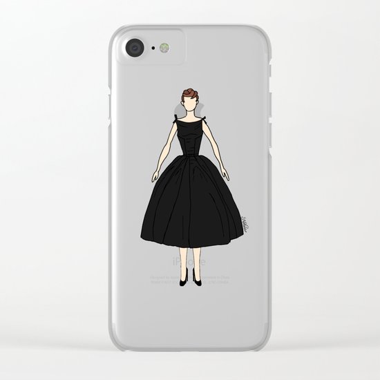 Audrey Hepburn Vintage Retro Fashion 1 Clear iPhone Case