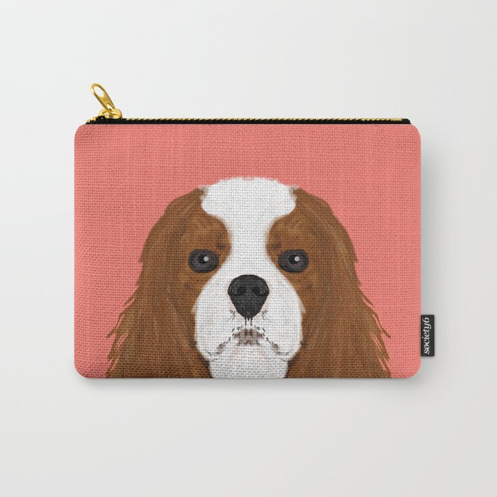 Bode - King Charles Spaniel customizable pet art for dog lovers  Carry-All Pouch