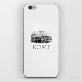Journey Rome in Black and White iPhone Skin