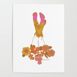 Love Stoned Cowboy Boots Poster