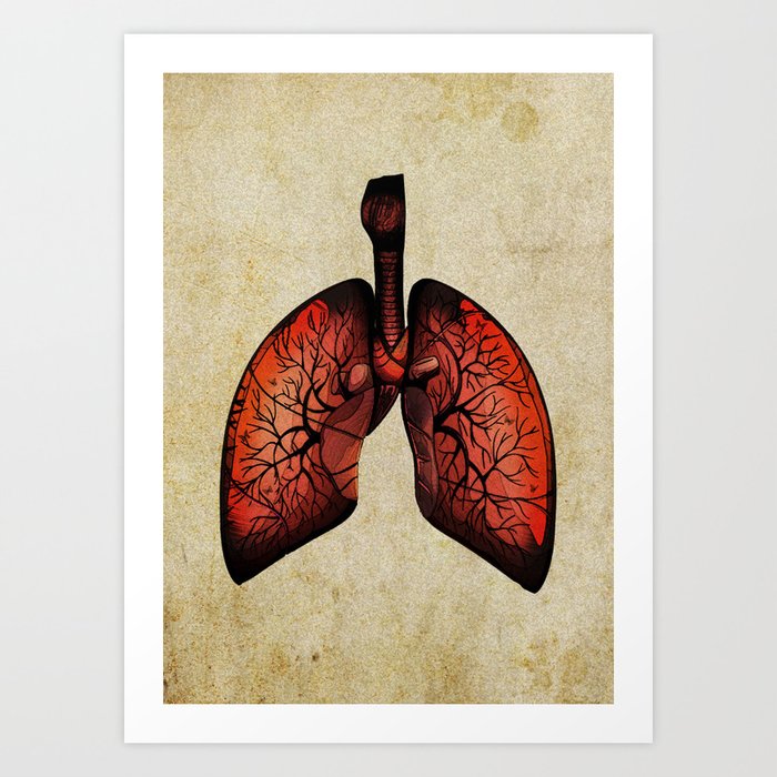 Lungs art - Tree inspiration Art Print