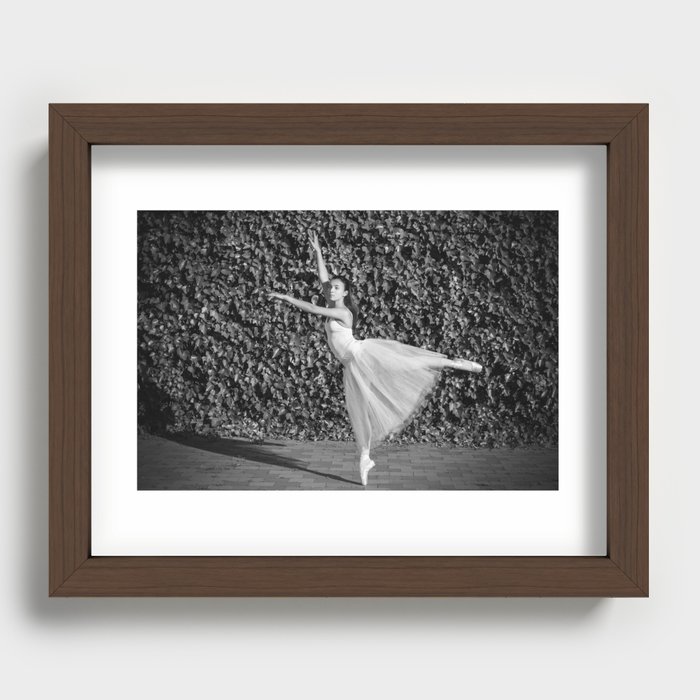 Urban ballerina LV Recessed Framed Print