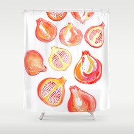 Pomegranate Pattern Shower Curtain