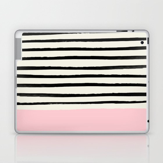 Millennial Pink x Stripes Laptop & iPad Skin