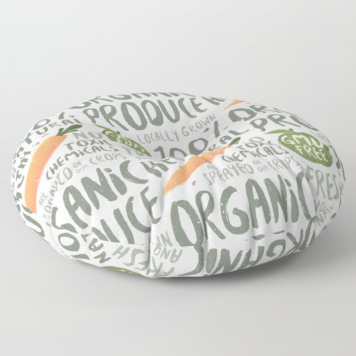 Organic Produce Floor Pillow