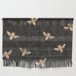 Busy Bees (Black) Wall Hanging