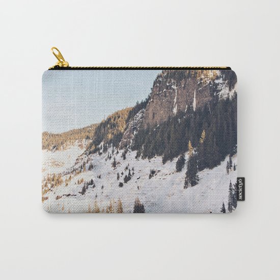 Mountain Snow in the Sun Carry-All Pouch