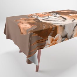 Golden Tiger Jungle Tablecloth