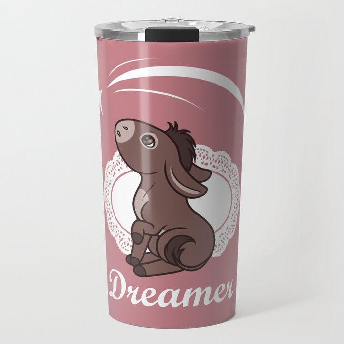 Dreamer Donkey Travel Mug