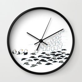 suit down Wall Clock