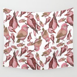 Birds in pink Wall Tapestry