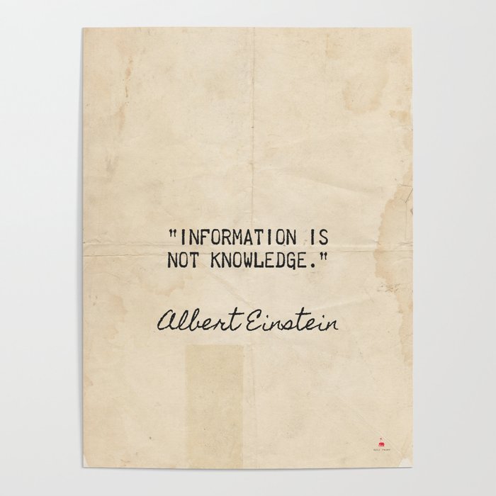 Albert Einstein old great quote Poster