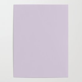 Languid Lavender Solid Color Simple One Color Poster