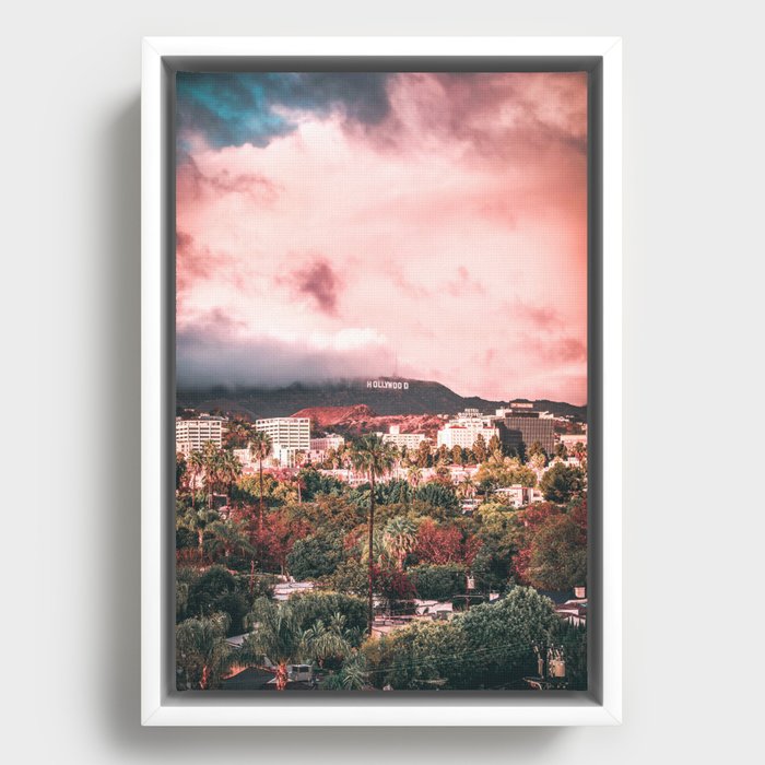 Hollywood Hills Framed Canvas