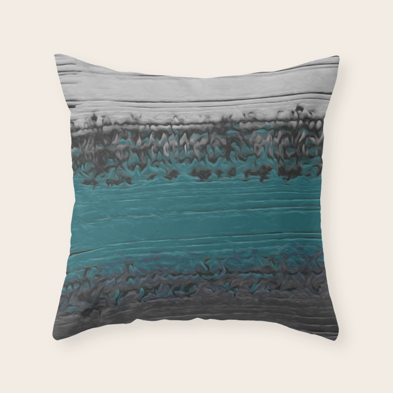 teal gray pillows