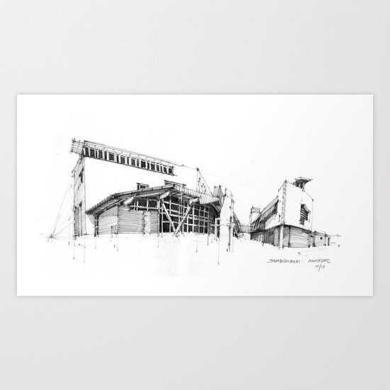 Stadtbücherei Münster Art Print